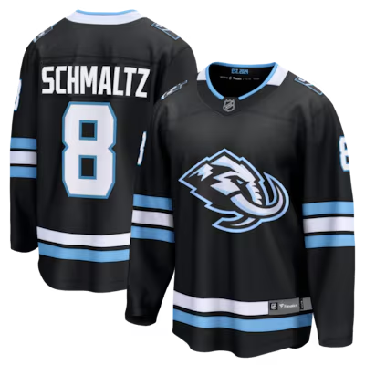 Men's Utah Mammoth #8 Nick Schmaltz Black Home Breakaway Player Stitched Hockey Jersey