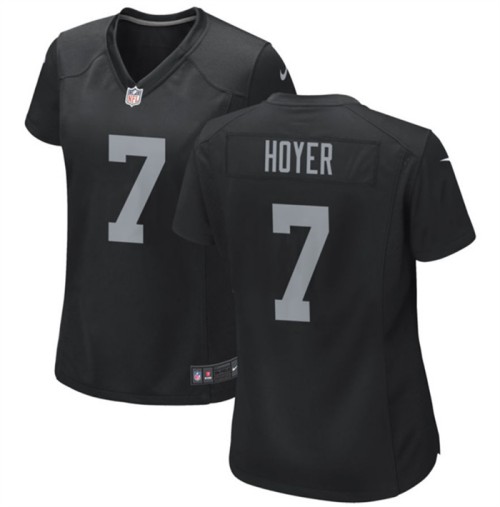 Women's Las Vegas Raiders #7 Brian Hoyer Black Vapor Limited Stitched Jersey