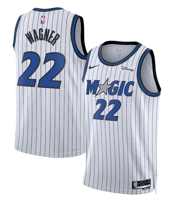 Men's Orlando Magic #22 Franz Wagner White 2025 Association Edition Stitched Basketball Jerseys
