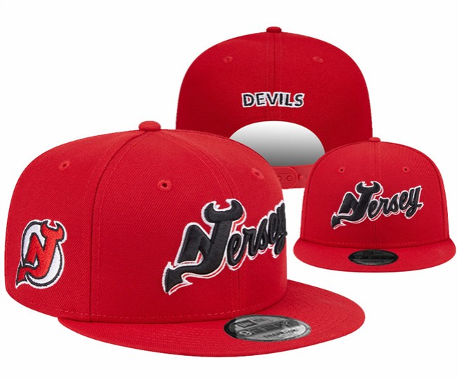 New Jersey Devils Stitched Snapback Hats 006