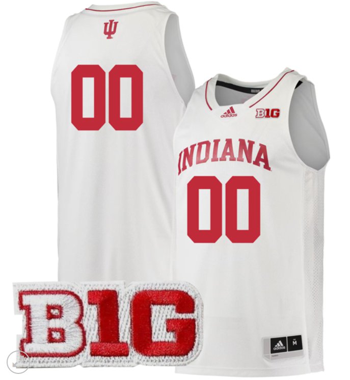 Custom Indiana Hoosiers Jersey College Basketball Stiched White Custom Indiana Hoosiers Jersey College Basketball Stiched White