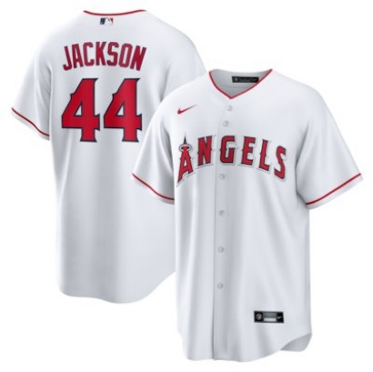 Men's & Women's & Youth Los Angeles Angels #44 Reggie Jackson White Nike Home Retired Player Replica Stitched Jersey