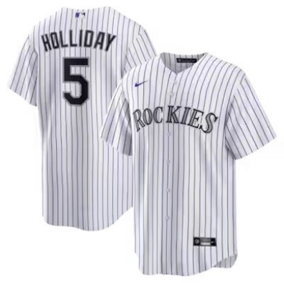 Men's & Women's & Youth Colorado Rockies #5 Matt Holliday White Nike Home Retired Player Replica Stitched Jersey