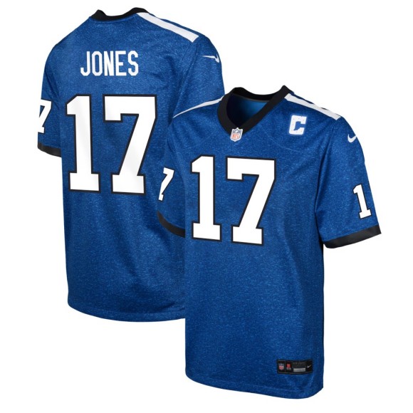 Youth Indianapolis Colts #17 Daniel Jones Royal Nike Alternate 2 Game Stitched Jersey