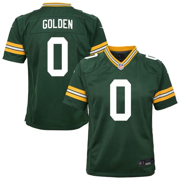 Youth Green Bay Packers #0 Matthew Golden Green Nike Team Game Stitched Jersey