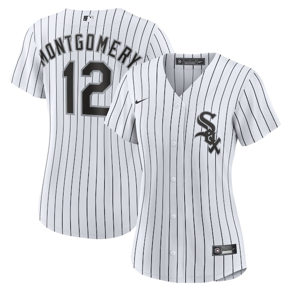 Women's Chicago White Sox #12 Colson Montgomery White Home Cool Base Stitched Baseball Jersey