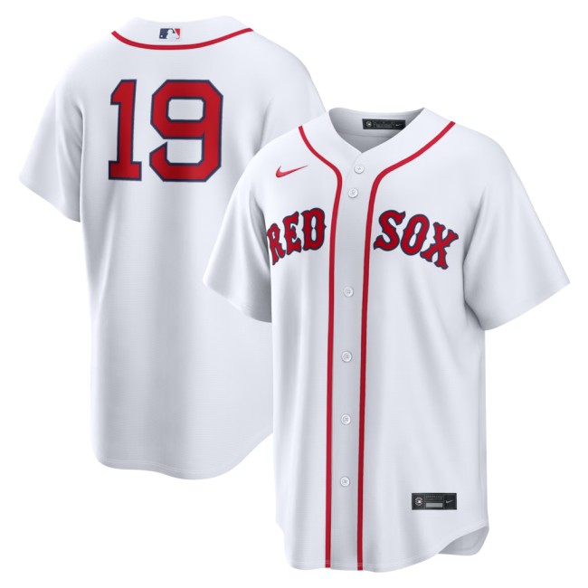 Men's Boston Red Sox #19 Roman Anthony White Nike Home No Name Replica Jersey