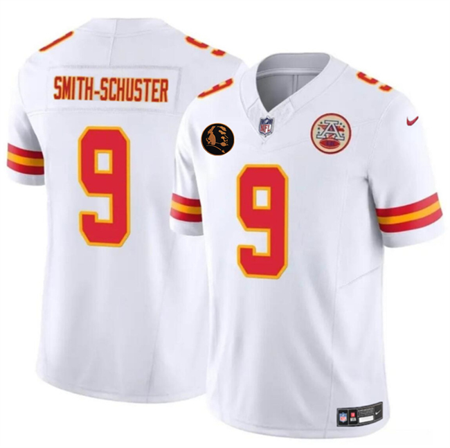 Men's Kansas City Chiefs #9 Louis Rees-Zammit White 2025 F.U.S.E. John Madden PatchVapor Untouchable Limited Stitched Football Jersey