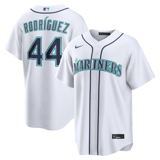 Seattle Mariners #44 Julio Rodriguez White 2025 Nike Home Replica Stitched Baseball Jersey