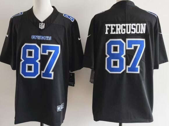 Men's Dallas Cowboys #87 Jake Ferguson Black Fashion Vapor Limited Stitched Jersey