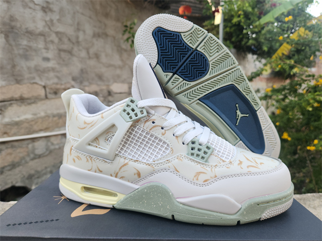 Men's Hot Sale Running weapon Air Jordan 4 White Shoes 0267