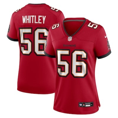 Women's Tampa Bay Buccaneers #56 Benton Whitley Red Nike Team Game Jersey