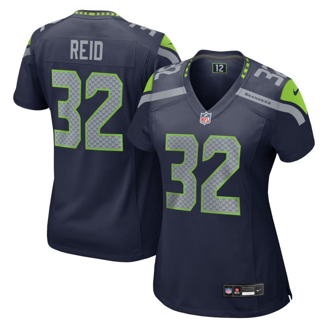 Women's Seattle Seahawks #32 Mike Reid College Navy Nike Team Game Jersey