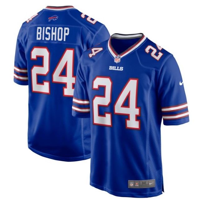 Men's Buffalo Bills #24 Cole Bishop Royal Nike Game Stitched NFL Jersey