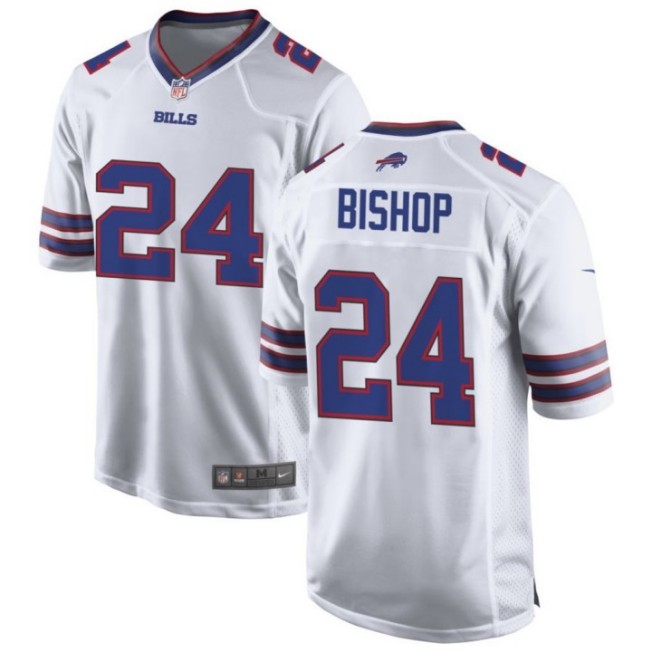 Men's Buffalo Bills #24 Cole Bishop White Nike Game Stitched NFL Jersey