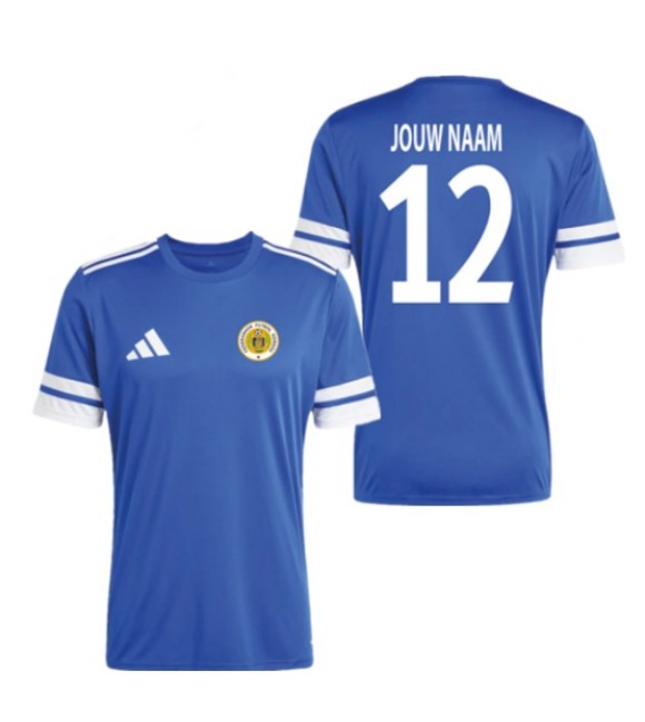 Men's Curacao football Custom Blue Soccer Jersey
