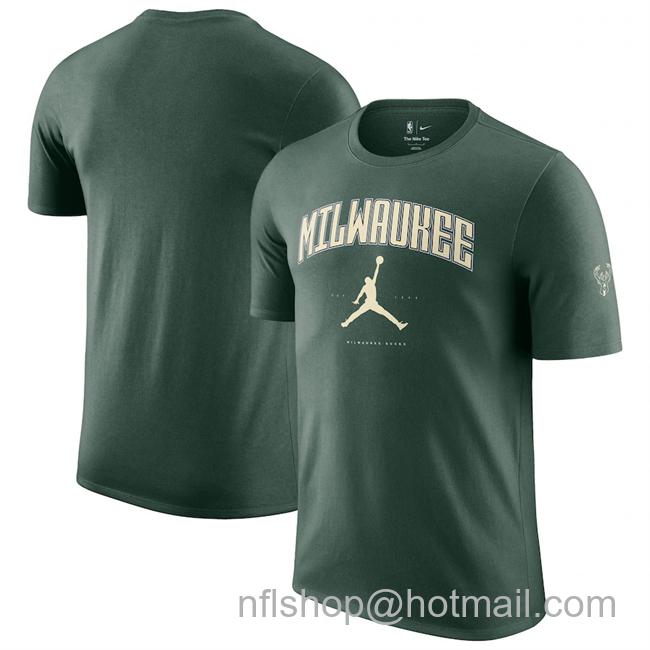 Men's Milwaukee Bucks Hunter Green Essential Cities T-Shirt