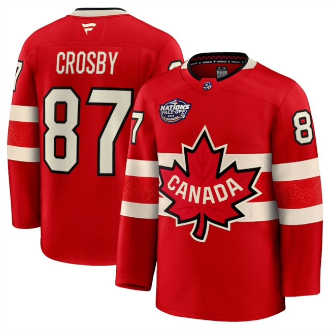 Custom Canada Red 2025 4 Nations Face-Off Premium Stitched Jersey Custom Canada Red 2025 4 Nations Face-Off Premium Stitched Jersey