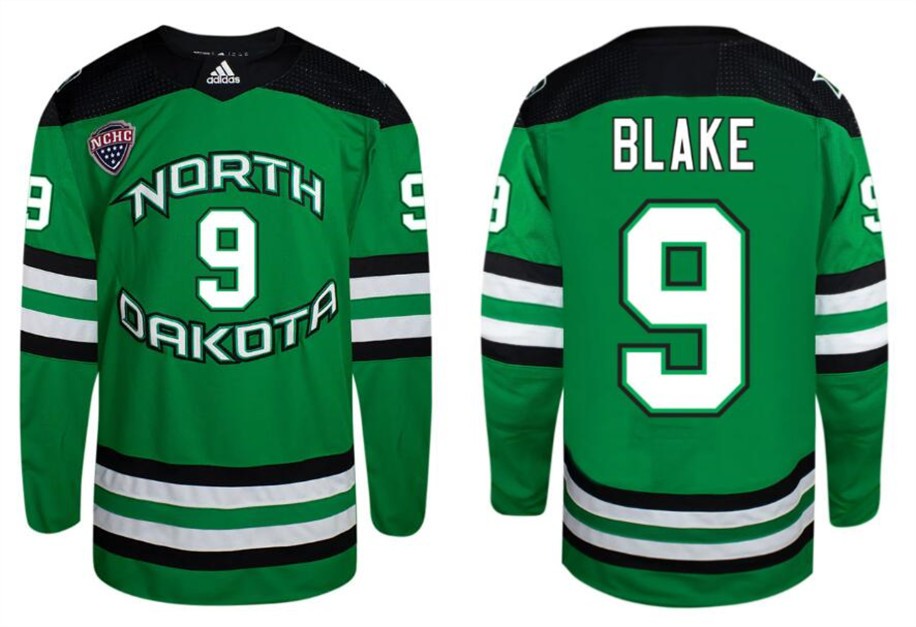 Custom Men's North Dakota Fighting Hawks Green Stitched Hockey Jersey Custom Men's North Dakota Fighting Hawks Green Stitched Hockey Jersey