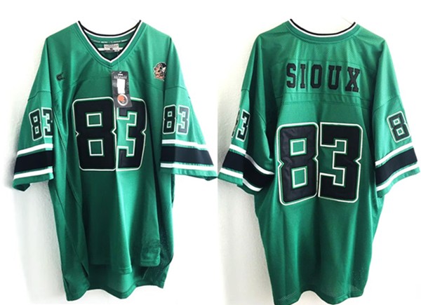 Custom Men's North Dakota Fighting Sioux Green Stitched Jersey Custom Men's North Dakota Fighting Sioux Green Stitched Jersey
