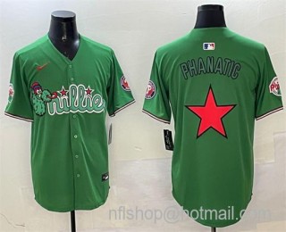 Men's Philadelphia Phillies Phanatic Green Limited Stitched Jerseys