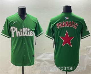 Men's Philadelphia Phillies Phanatic Green Limited Stitched Jersey