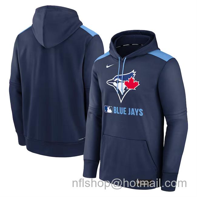 Men's Toronto Blue Jays Navy Collection Performance Pullover Hoodie