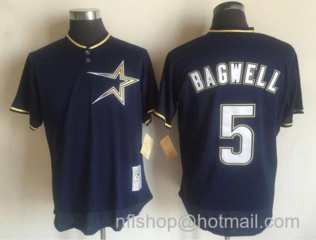 Men's Houston Astros Active Player Custom Navy Blue 1997 Throwback Stitched Baseball Jersey