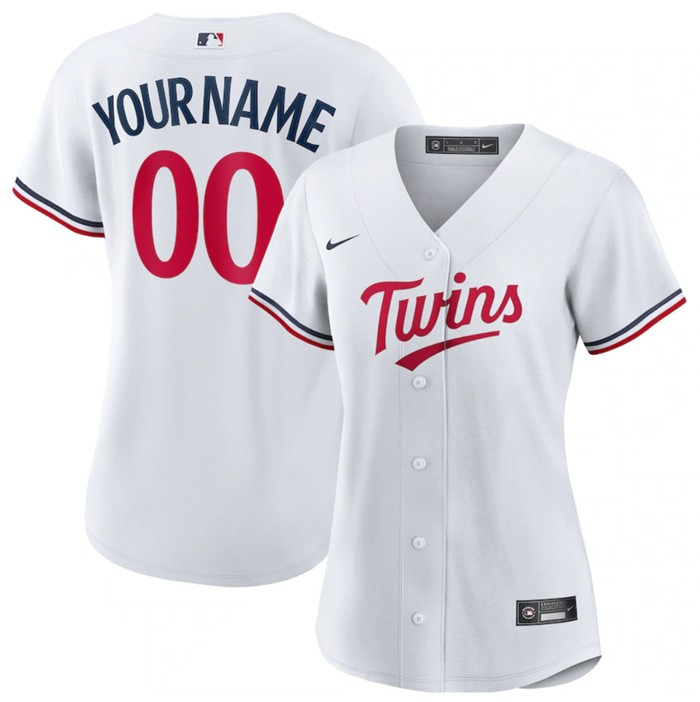 Women's Minnesota Twins Active Player Custom White Stitched Baseball Jersey