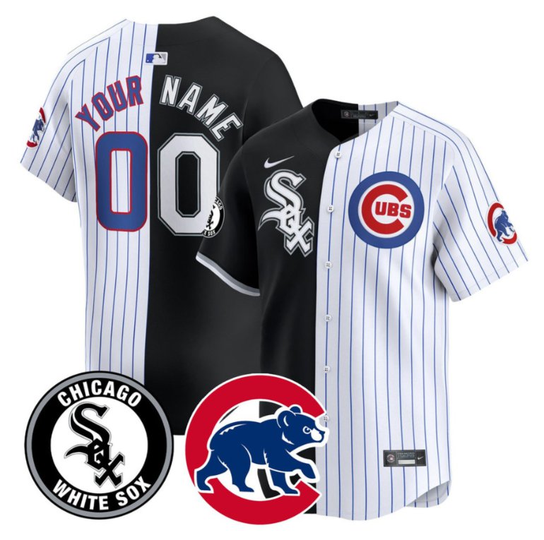 Custom Chicago White Sox Jersey Mix Chicago Cubs - All Stitched