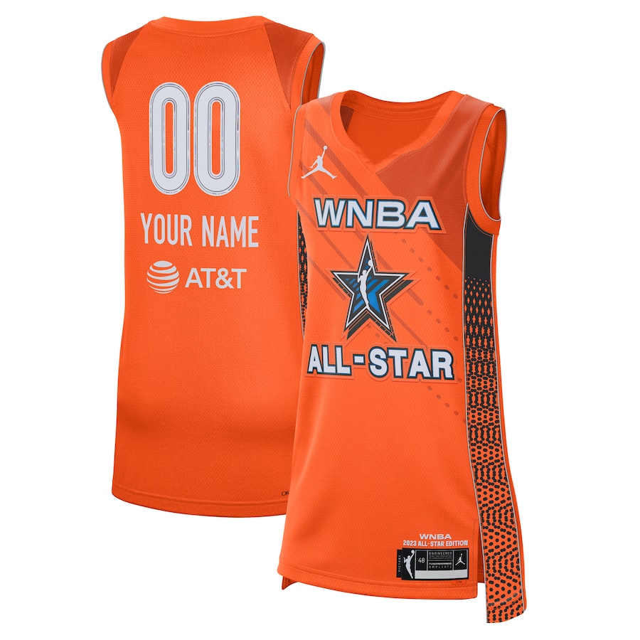 Unisex Jordan Brand 2023 WNBA All-Star Game Custom Victory Stitched Jersey - Orange