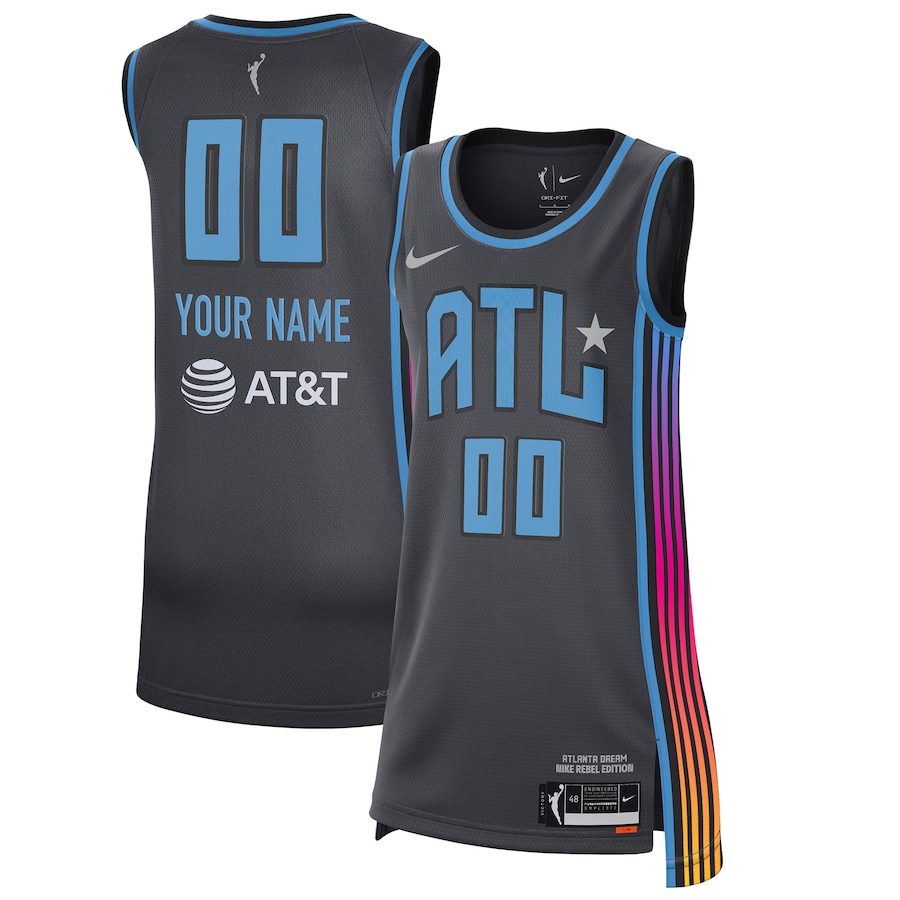 Unisex Atlanta Dream Nike 2021 Rebel Edition Victory Custom Stitched Jersey - Black