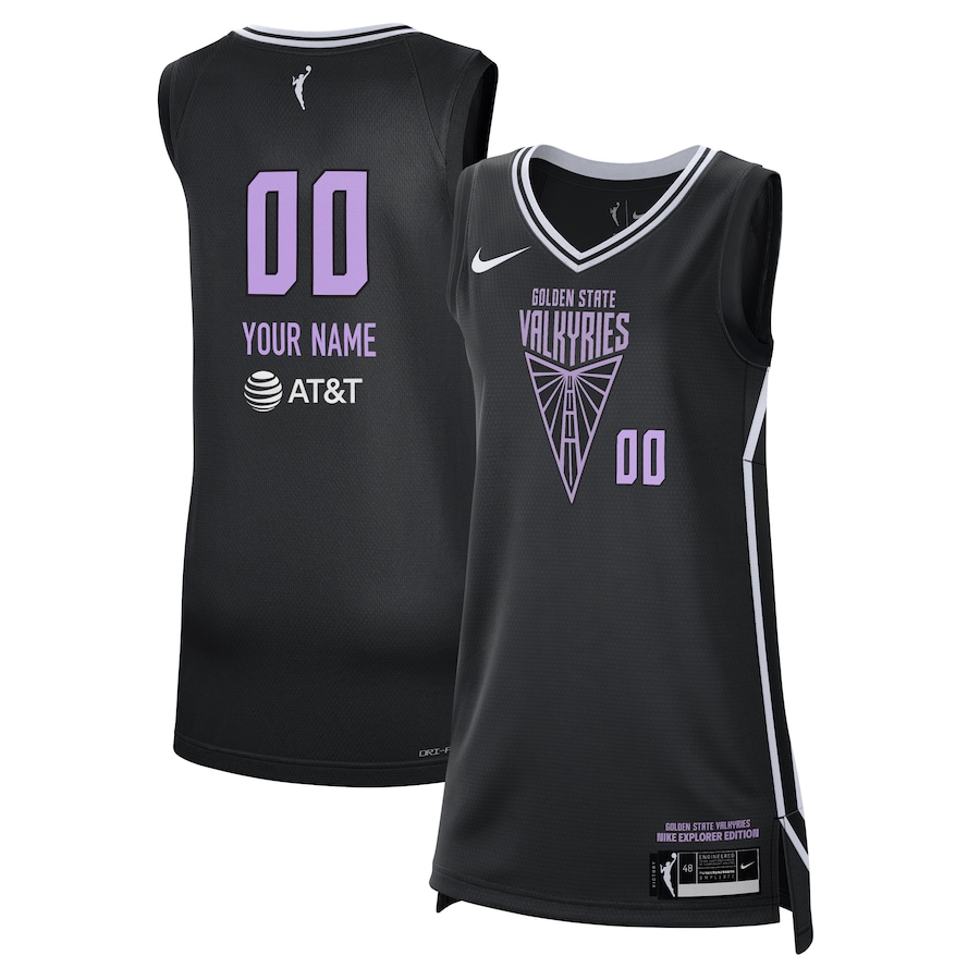 Unisex Golden State Valkyries Nike Custom Explorer Edition Victory Stitched Jersey - Black