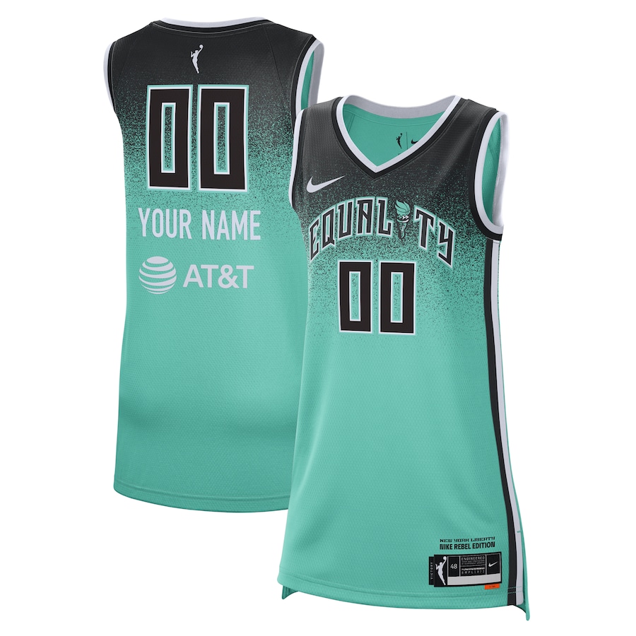 Unisex New York Liberty Nike 2023 Rebel Edition Custom Victory Player Stitched Jersey - Mint