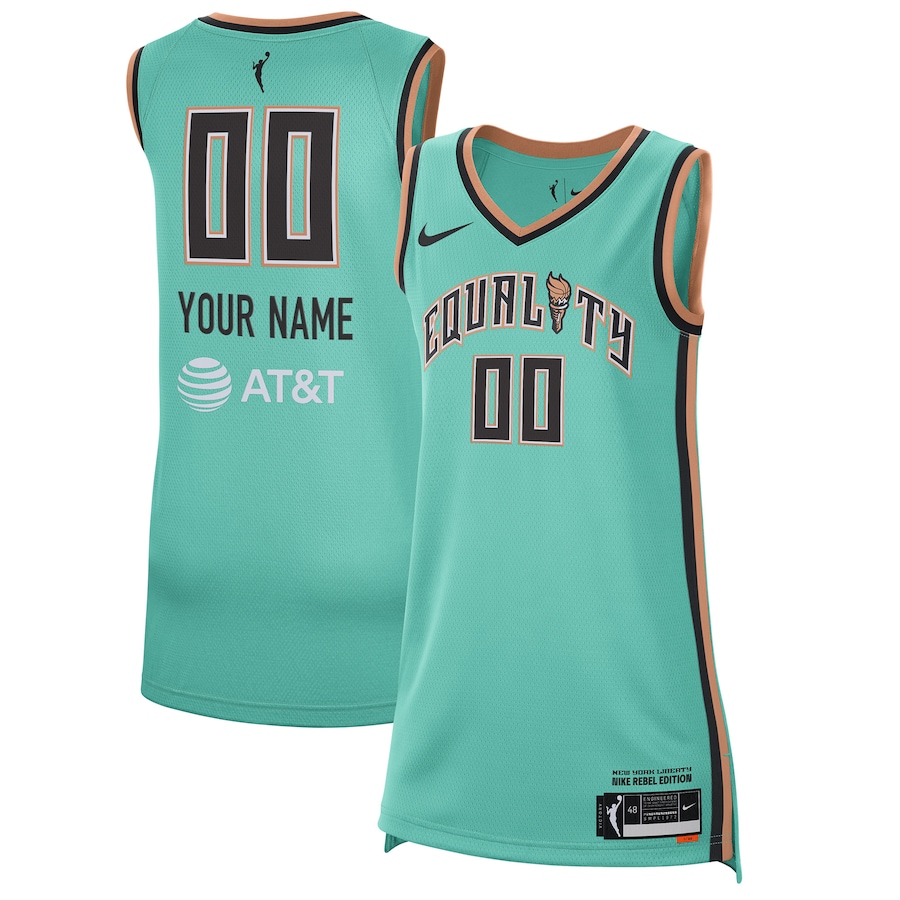 Unisex New York Liberty Nike 2021 Rebel Edition Victory Custom Stitched Jersey - Mint