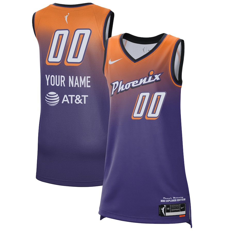 Unisex Phoenix Mercury Nike 2021 Explorer Edition Victory Custom Stitched Jersey - Purple