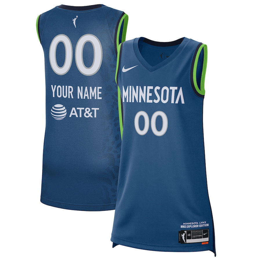 Unisex Minnesota Lynx Nike 2021 Explorer Edition Victory Custom Stitched Jersey - Blue