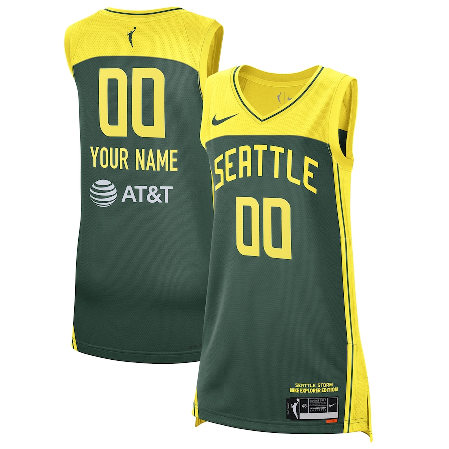 Unisex Seattle Storm Nike 2021 Explorer Edition Victory Custom Stitched Jersey - Green