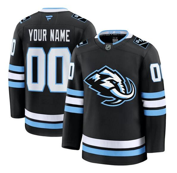 Men's Utah Mammoth ACTIVE PLAYER Custom 2025 Black Stitched Hockey Jersey Men's Utah Mammoth ACTIVE PLAYER Custom 2025 Black Stitched Hockey Jersey
