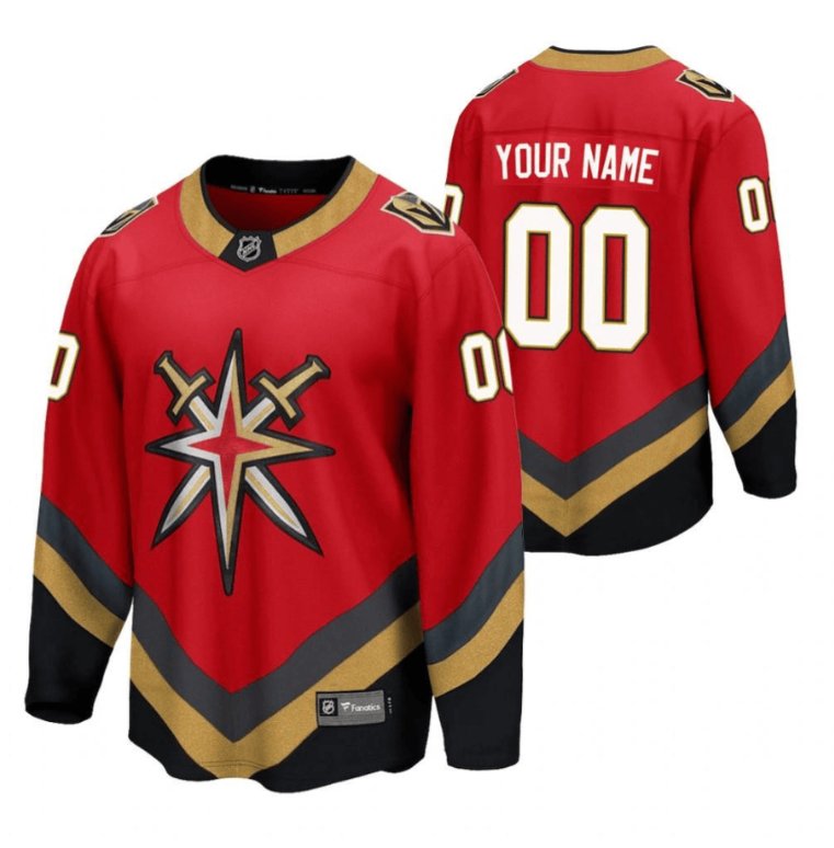 Vegas Golden Knights Custom 2023 Special Edition Red Stitched Hockey Jersey