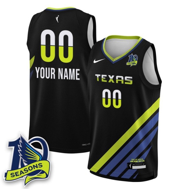 Dallas Wings Custom Unisex Nike Black 2025 Limited Stitched WNBA Basketball Jersey