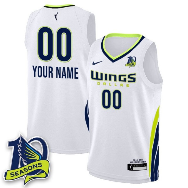 Dallas Wings Custom Unisex Nike White 2025 Limited Stitched WNBA Basketball Jersey