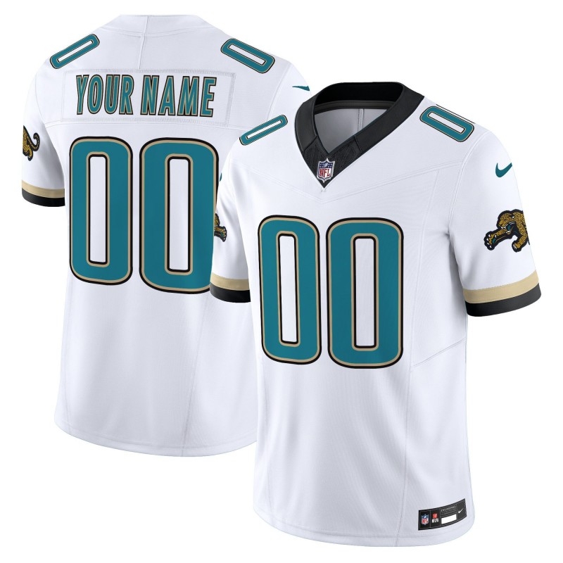 Jacksonville Jaguars Custom Prowler Throwback White Vapor Limited Stitched Football Jersey