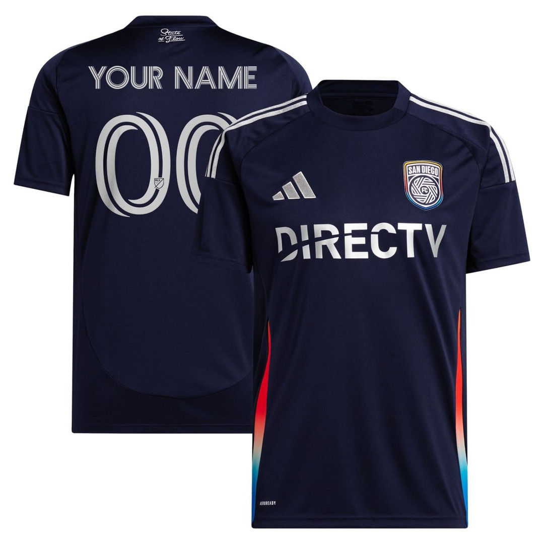 San Diego FC Navy 2025 State of Flow Custom Jersey - Print