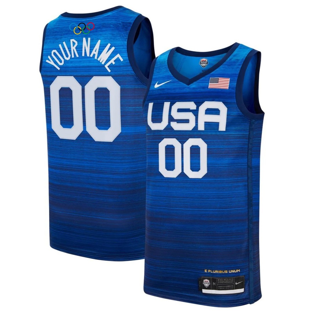 Team USA Basketball 2024 Olympic Custom Jersey - All Stitched Team USA Basketball 2024 Olympic Custom Jersey - All Stitched