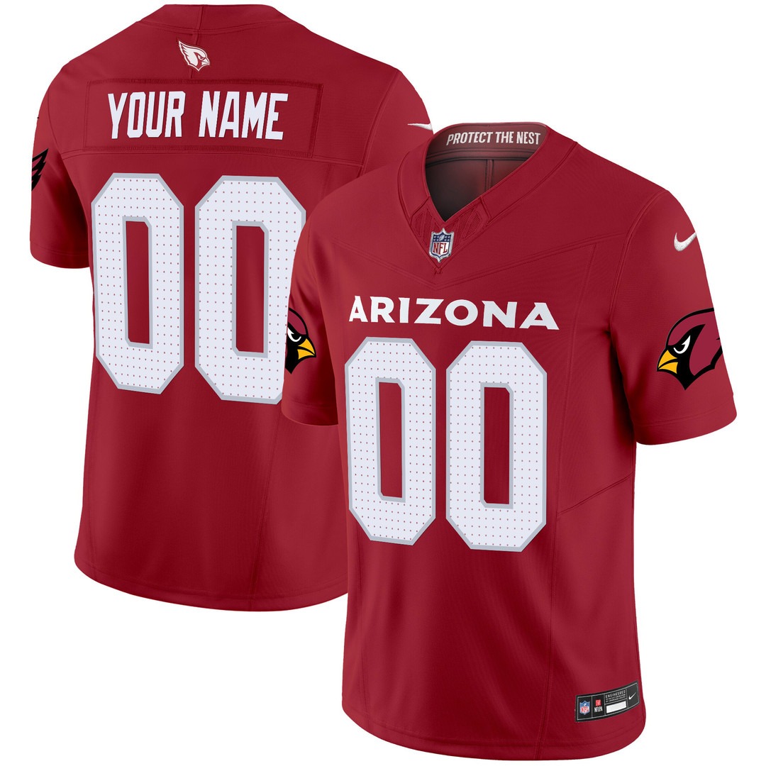 Arizona Cardinals Custom Red Nike 2024 F.U.S.E. Vapor Limited Stitched NFL Jersey