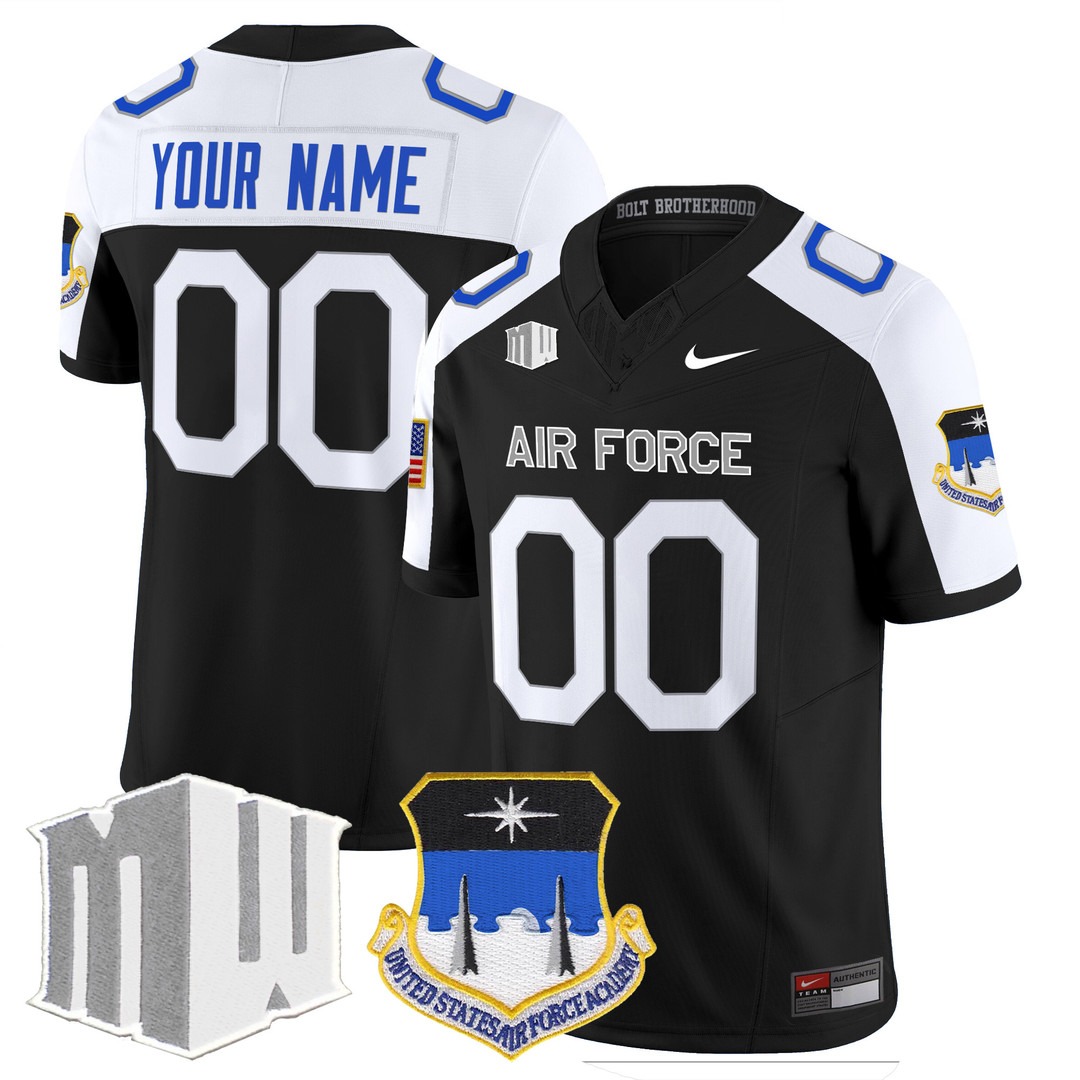 Air Force Falcons 2024 Vapor Limited Custom Jersey Black Alternate - All Stitched Air Force Falcons 2024 Vapor Limited Custom Jersey Black Alternate - All Stitched