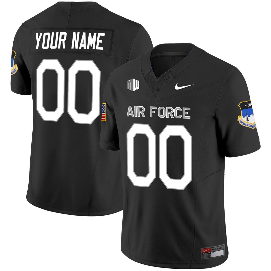 Air Force Falcons 2024 Vapor Limited Custom Jersey Black - All Stitched Air Force Falcons 2024 Vapor Limited Custom Jersey Black - All Stitched