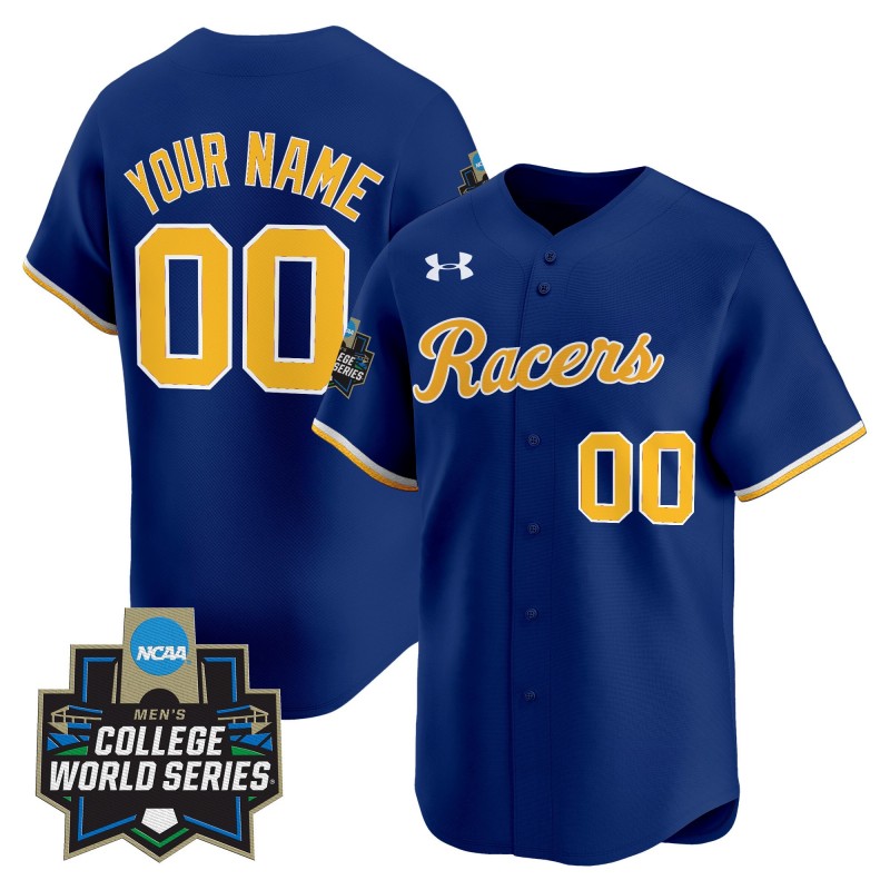 Murray St. Racers Baseball Custom Navy 2025 NCAA MCWS Limited Jersey - All Stitched