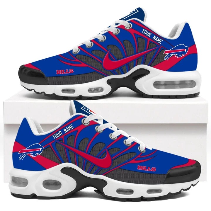 Buffalo Bills Royal White Custom YOUR NAME Shoes
